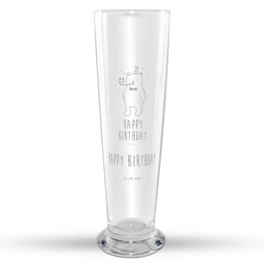Weizenglas Bär Geburtstag Weizenglas, Vatertag, Weizen Glas, Weizenbier Glas, Weizenbierglas, Bär, Teddy, Teddybär, Happy Birthday, Glückwunsch, Alles Gute, Geburtstag
