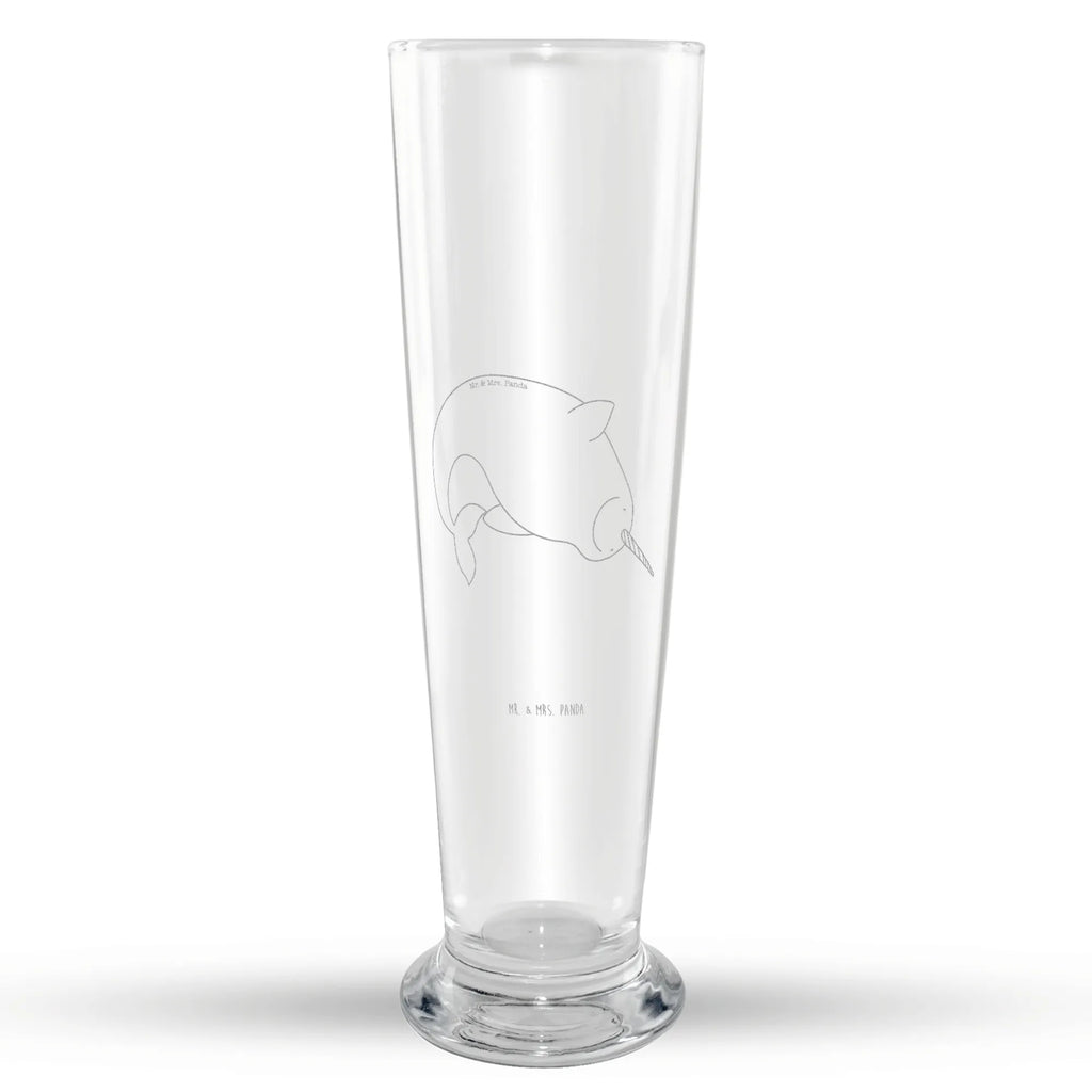 Weizenglas Narwal Weizen Glas, Weizenbierglas, Vatertag, Weizenbier Glas, Weizenglas, Meerestiere, Meer, Urlaub, Hausfrau, aufräumen, Putzen, Narwal, Junggesellin, Kinderzimmer, Wal