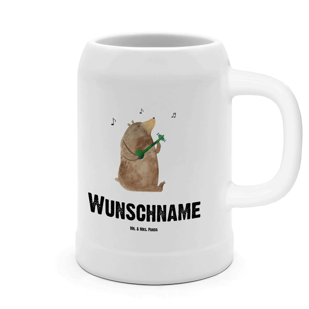 Personalisierter Bierkrug Bär Lied Bierkrug mit Namen, Bierkrug personalisieren, Bierglas mit Namen, Personalisierung, Bedrucken, Bär, Teddy, Teddybär, Bärchen, Bear, Liebeslied, Lied, Song, Valentinstag, Valentine, Geschenk, Partner, Liebe, Freundin, Frau, Herz, Spruch