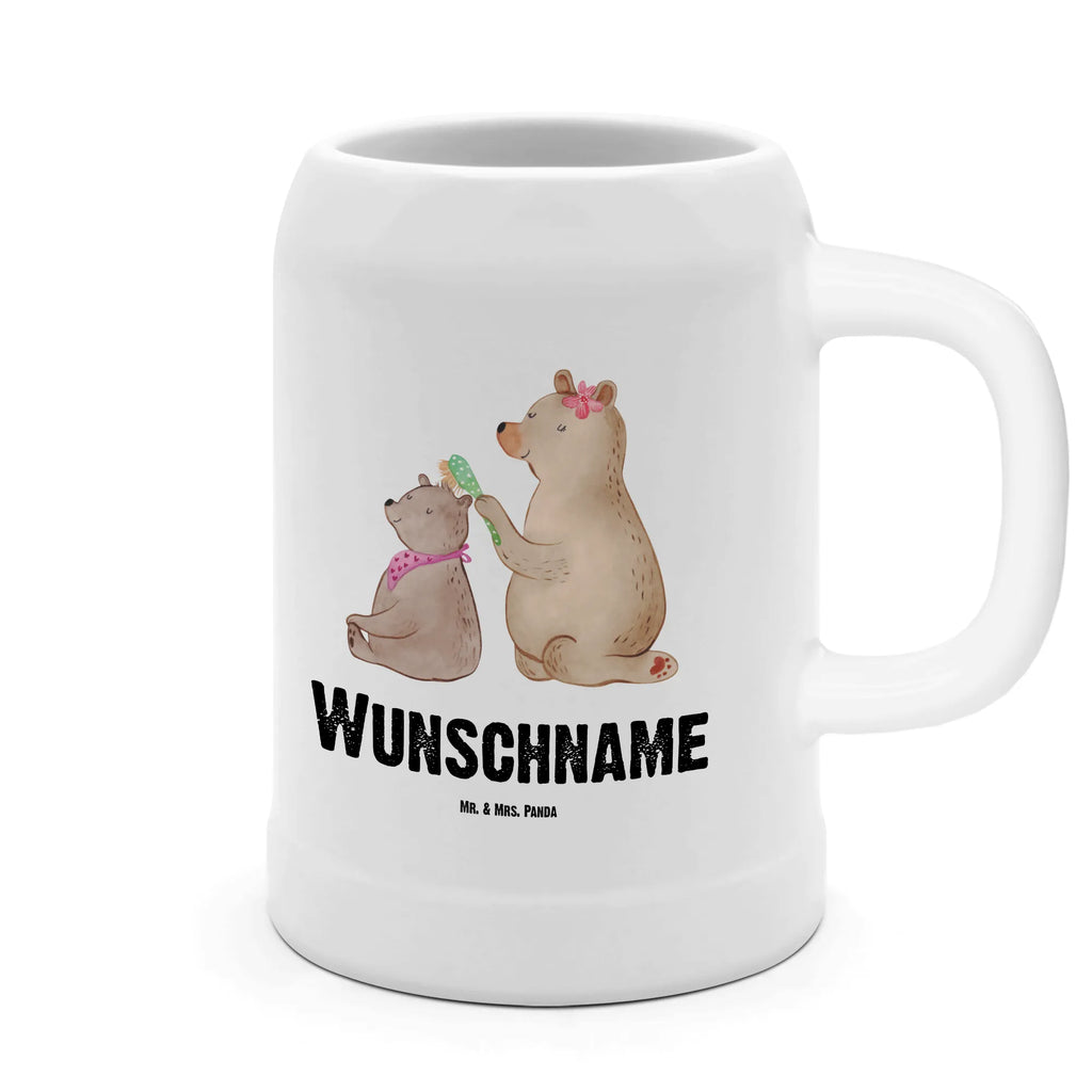 Personalised beer mug bear child Family, Father's Day, Mother's Day, brother, sister, Mom, Dad, Mama, Gift