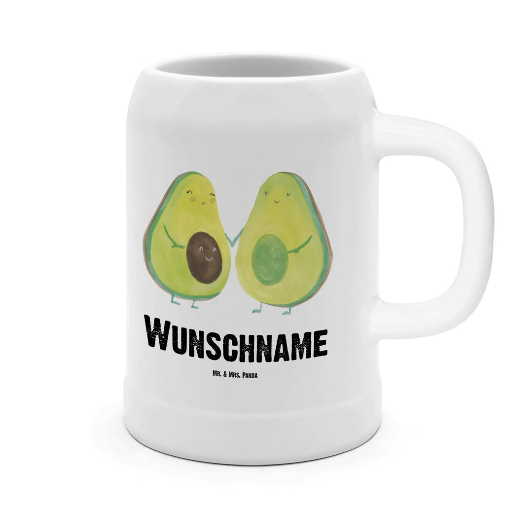 Personalised beer mug avocado pair avocado, vegetables, love, pregnancy, baby shower, avocuddle, wedding, birth, children, avocados, baby party, family