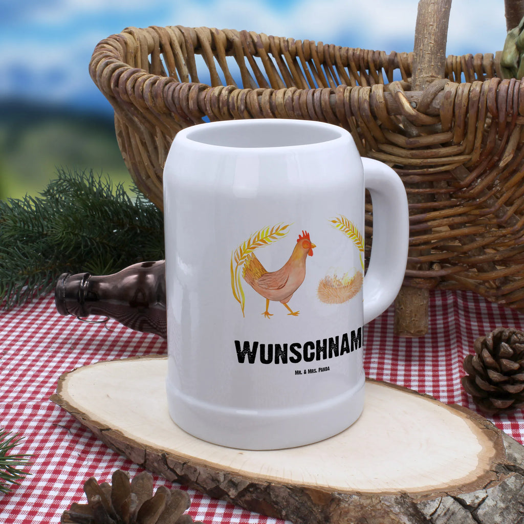 Personalised beer mug Chicken Proud farm, farm animals, animals, eggs, yard, magic, country life, chicken, birth, saying, hen, cock, motivation, pregnancy