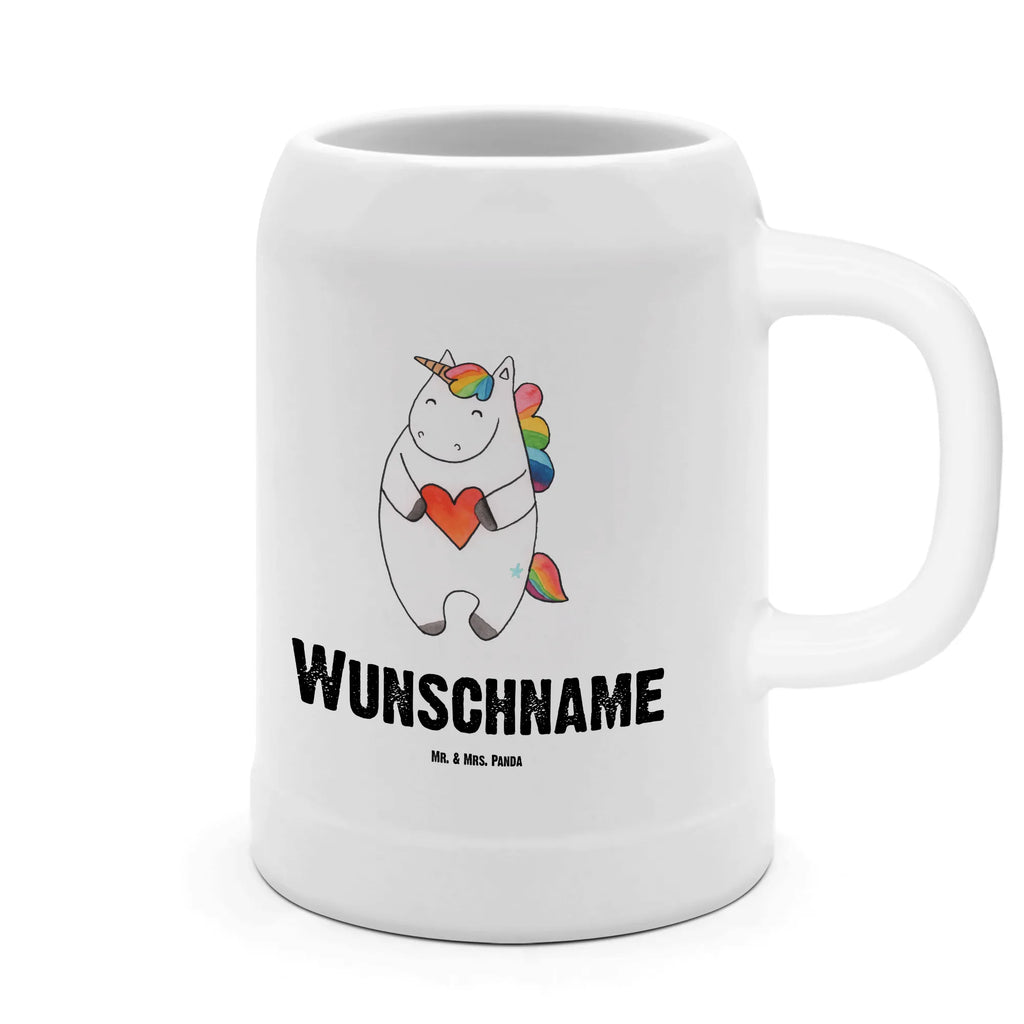 Personalizowany kufel piwa Jednorożec serce Jednorożec, jednorożce, dekoracje jednorożca, jednorożec