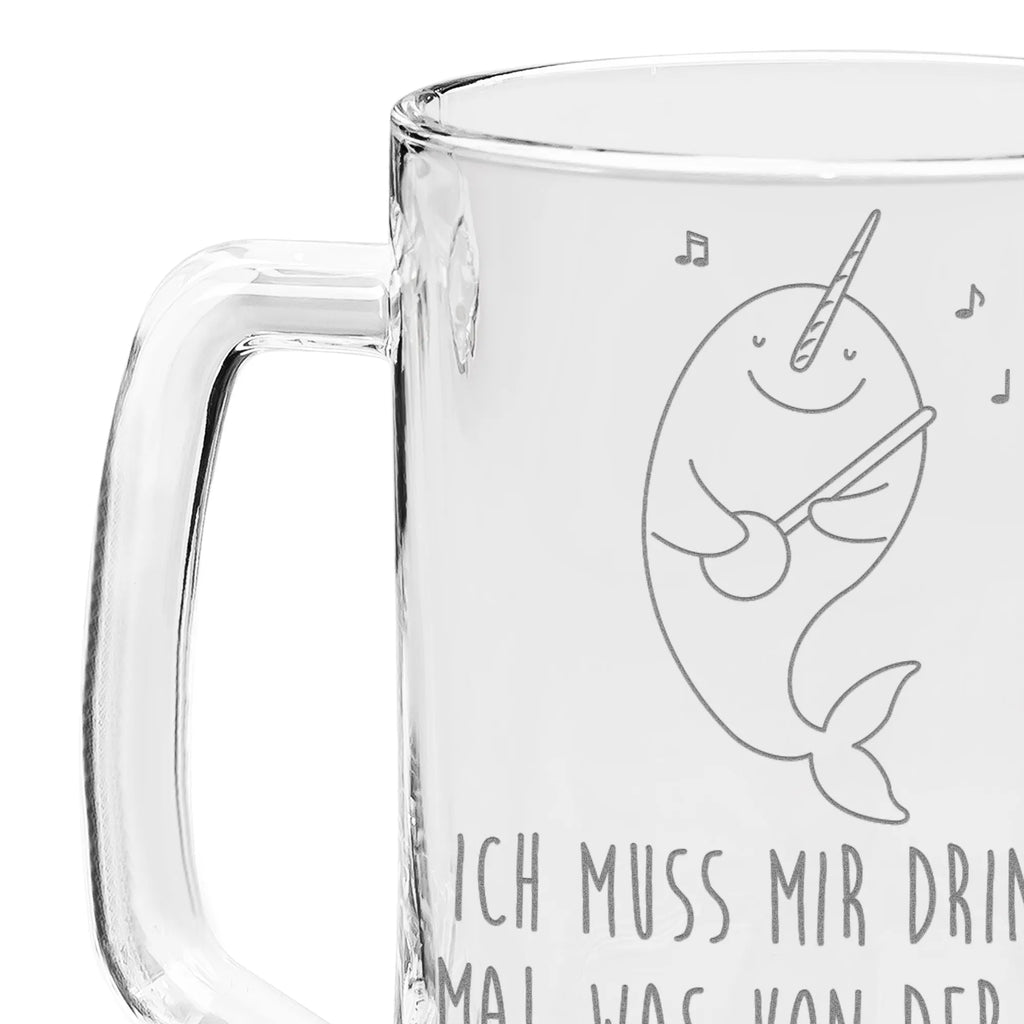 Engraved Beer Mug narwhal guitar Seafood, aquatic animals, ocean, sea, fish, shells, corals, reef, whale, narwhal, sea urchin, lobster, platypus, turtle, manatee, crocodile, orca, shrimp, gifts for seafood lovers, water world, underwater animals, underwater world, vacation, deep sea, seafood fans, gift ideas, seafood decoration, seafood posters, talks, guitar, problem solving, frustration, problems, dancing