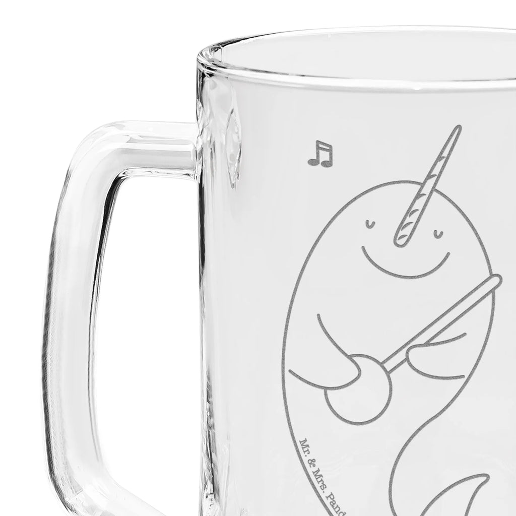 Engraved Beer Mug narwhal guitar Seafood, aquatic animals, ocean, sea, fish, shells, corals, reef, whale, narwhal, sea urchin, lobster, platypus, turtle, manatee, crocodile, orca, shrimp, gifts for seafood lovers, water world, underwater animals, underwater world, vacation, deep sea, seafood fans, gift ideas, seafood decoration, seafood posters, talks, guitar, problem solving, frustration, problems, dancing