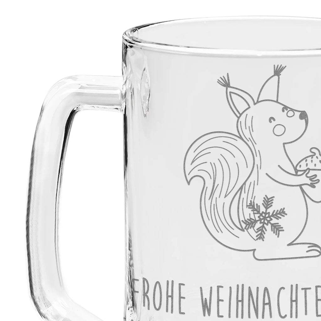 Engraved Beer Mug Squirrel Christmas Winter, Christmas, Christmas time, snow, Bird, Christmas Theme, Happy New Year, Christmas Greeting, Xmas, Merry Christmas, New Year