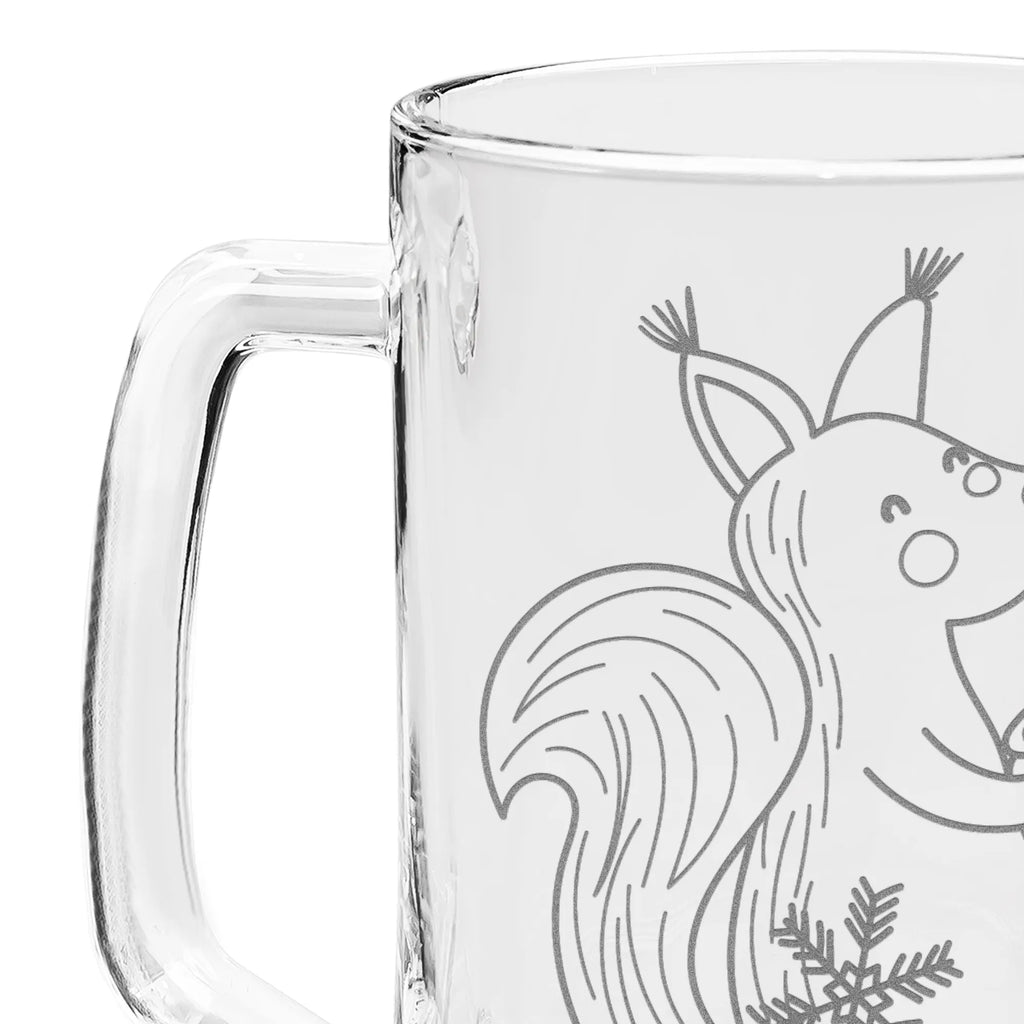 Engraved Beer Mug Squirrel Christmas Winter, Christmas, Christmas time, snow, Bird, Christmas Theme, Happy New Year, Christmas Greeting, Xmas, Merry Christmas, New Year