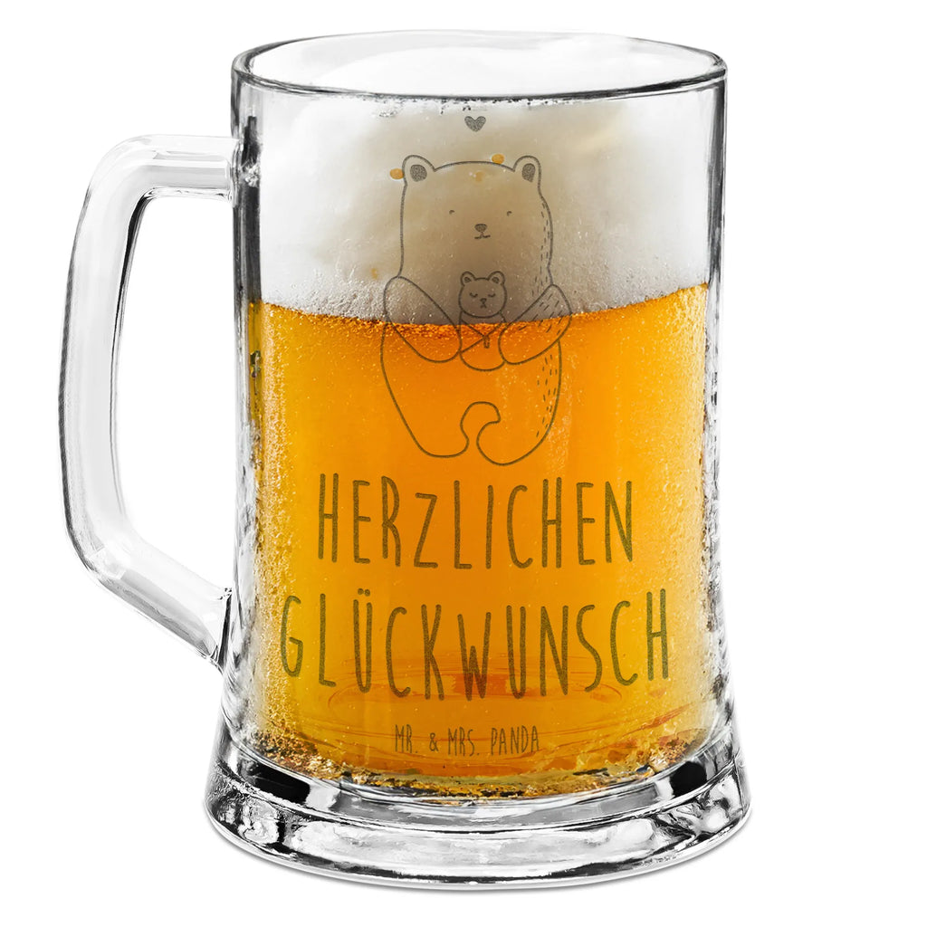 Grawerowany Kufel Piwa Niedźwiedź Niemowlę Niedźwiedź, Miś, Pluszowy miś