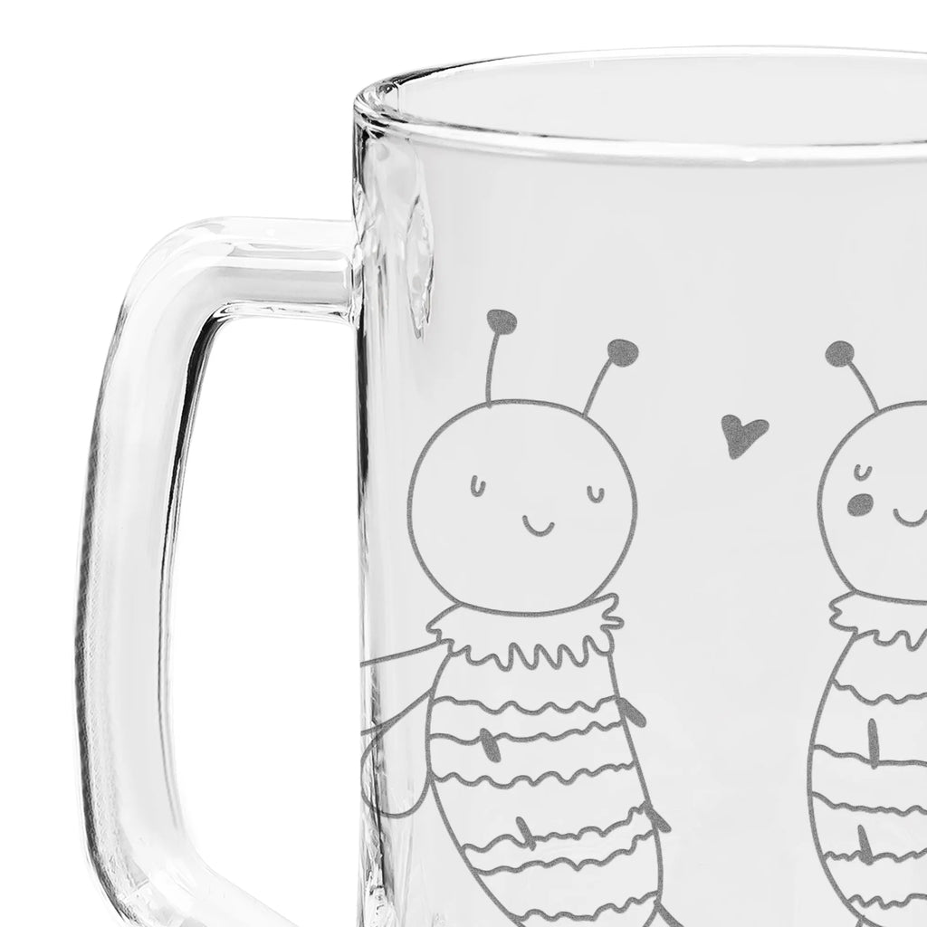 Engraved Beer Mug bee In love Bee, wasp, bumblebee