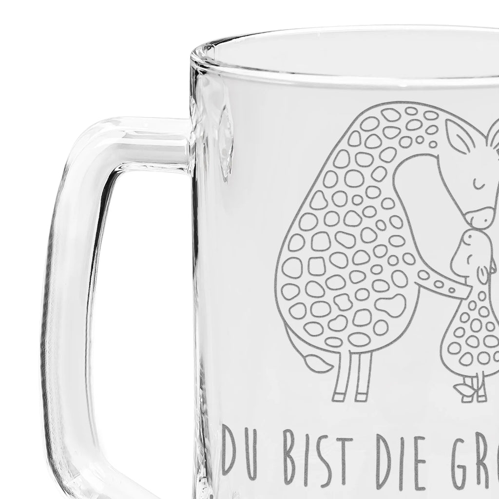 Engraved Beer Mug giraffe child Africa, favourite person, child, son, mother, daughter, giraffe, mum