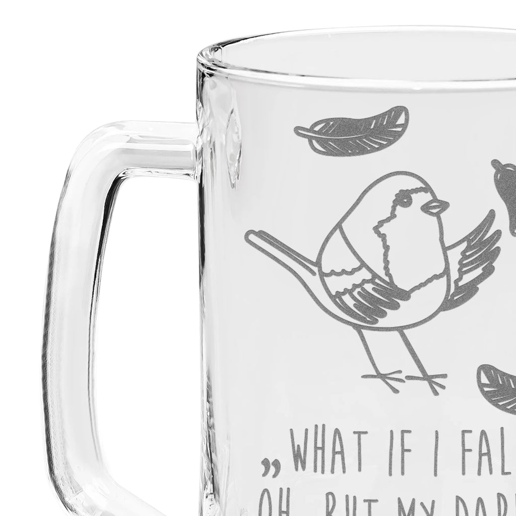 Grawerowany Kufel Piwa rudzik Pióra Motywy zwierzęce, dobra energia, zabawne powiedzonka, zwierzęta