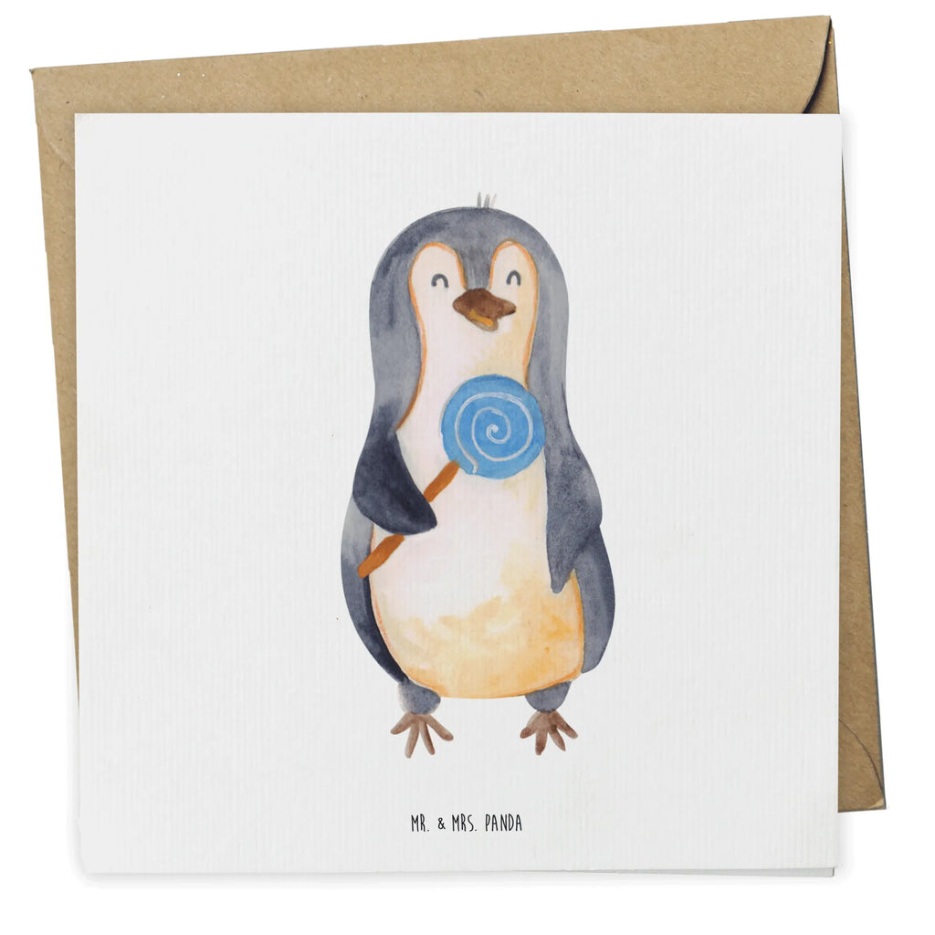 Deluxe Karte Pinguin Lolli Karte, Klappkarte, Hochzeitskarte, Hochwertige Grußkarte, Grußkarte, Geburtstagskarte, Glückwunschkarte, Einladungskarte, Hochwertige Klappkarte, Pinguin, Lolli, Spruch, Ganove, Pinguine, Rebell, Gauner, Blödsinn, Süßigkeiten, Rabauke