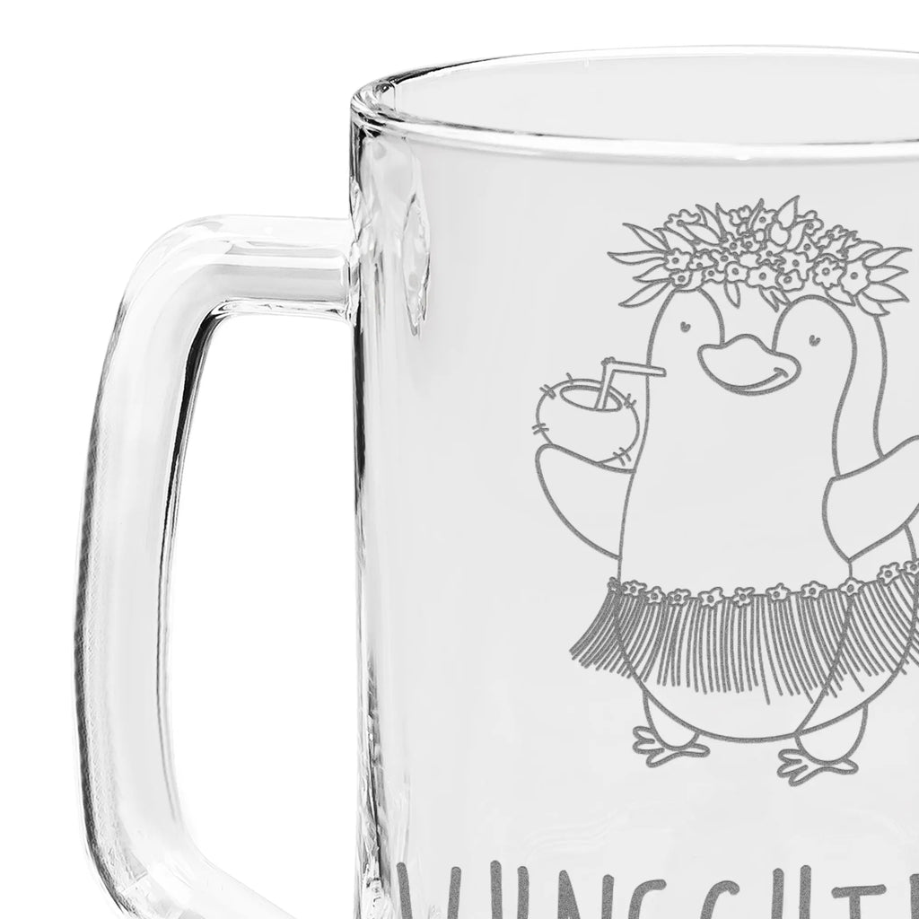 Personalizowany kufel do piwa z grawerem Pingwin z Kokosem Pinguin