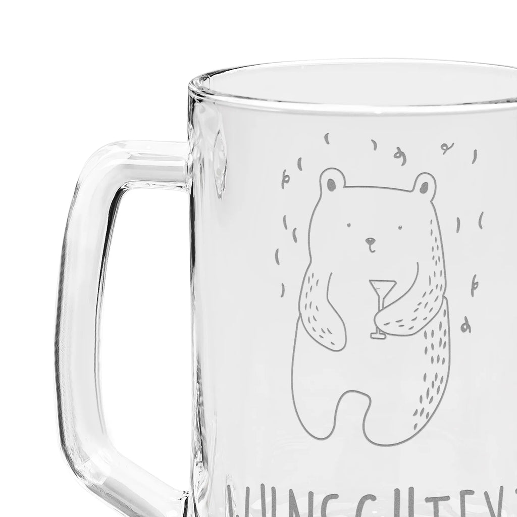 Personalizowany kufel do piwa z grawerem Niedźwiedź Impreza Niedźwiedź, Miś, Pluszowy miś