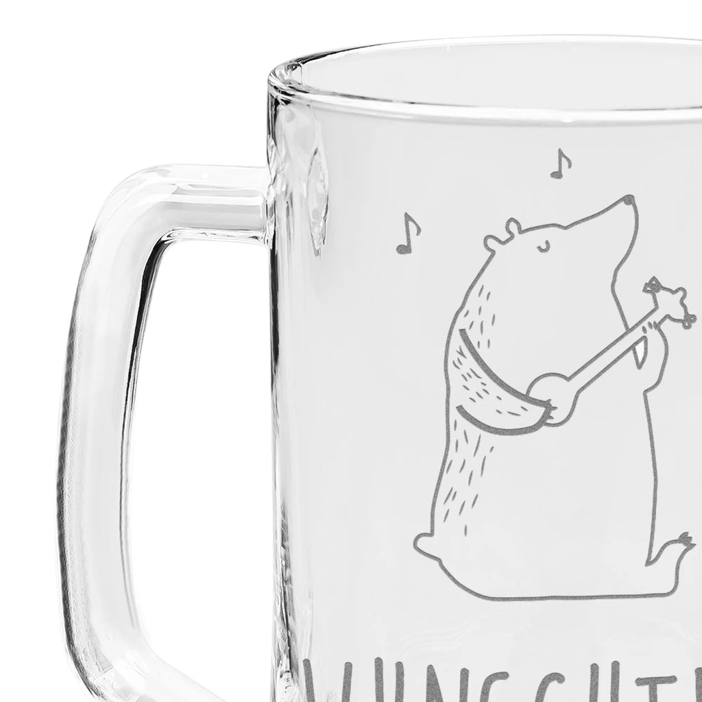 Personalizowany kufel do piwa z grawerem niedźwiedź piosenka Niedźwiedź, Miś, Pluszowy miś