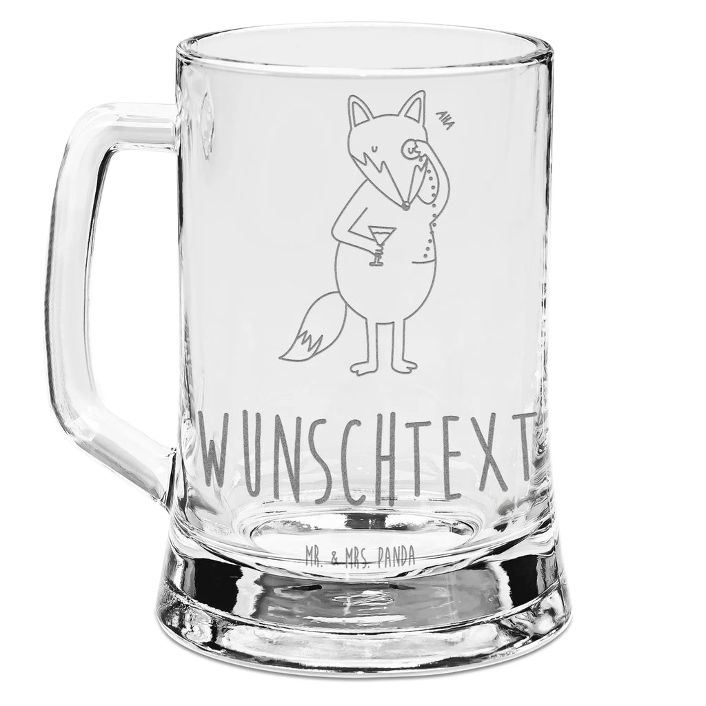 Personalizowany kufel do piwa z grawerem lis Pan Lis