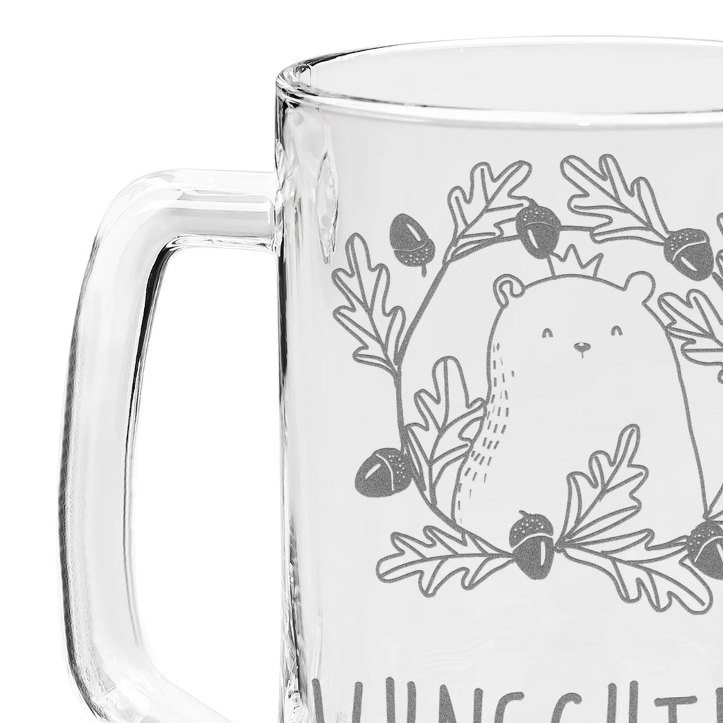 Personalized Engraved Beer Mug bear king bear, teddy, teddy bear, cuddly toy, Dad, world best daddy, Father's Day, Bear, best daddy, Daddy Bear, Daddy, Father