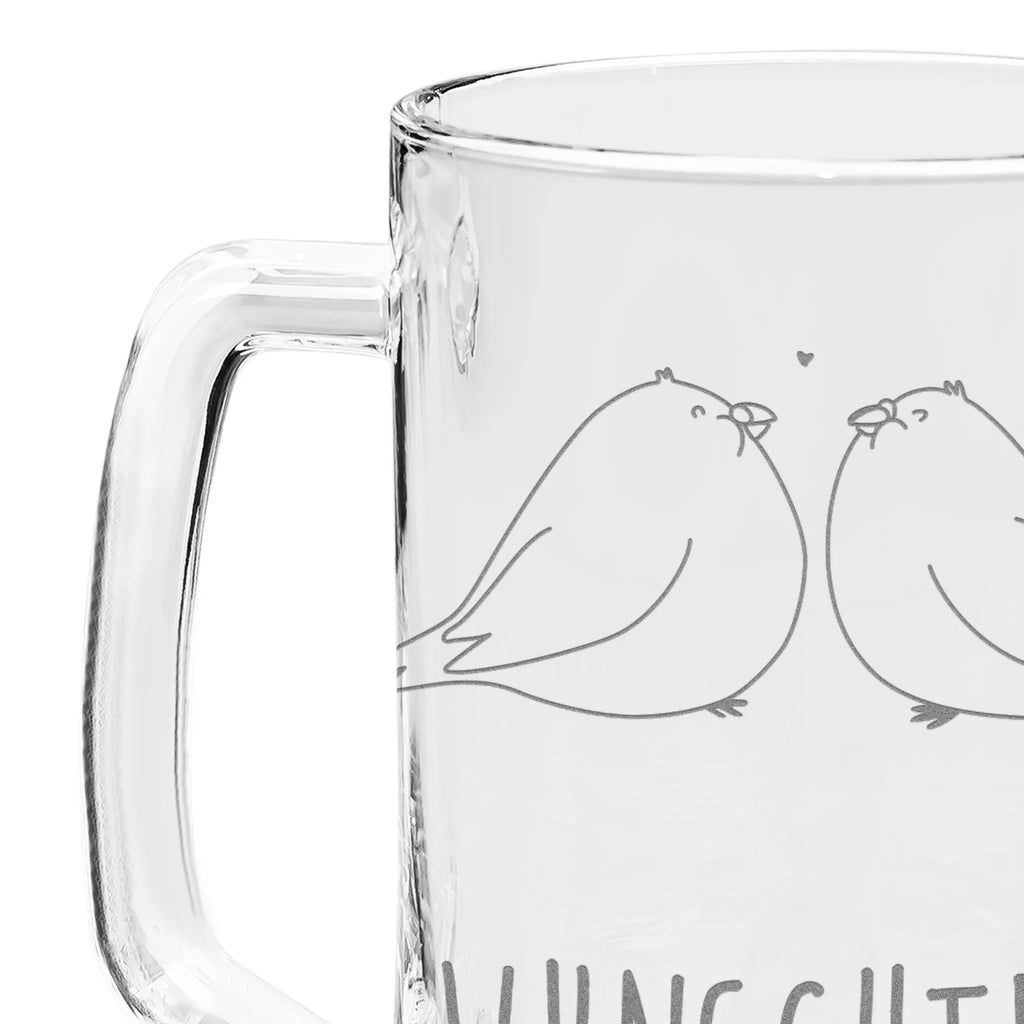 Personalizowany kufel do piwa z grawerem Gołębia miłość Miłość, partner, przyjaciel, przyjaciółka, mąż, żona, wesele, zaręczyny, prośba o rękę, prezent miłosny, rocznica, dzień ślubu