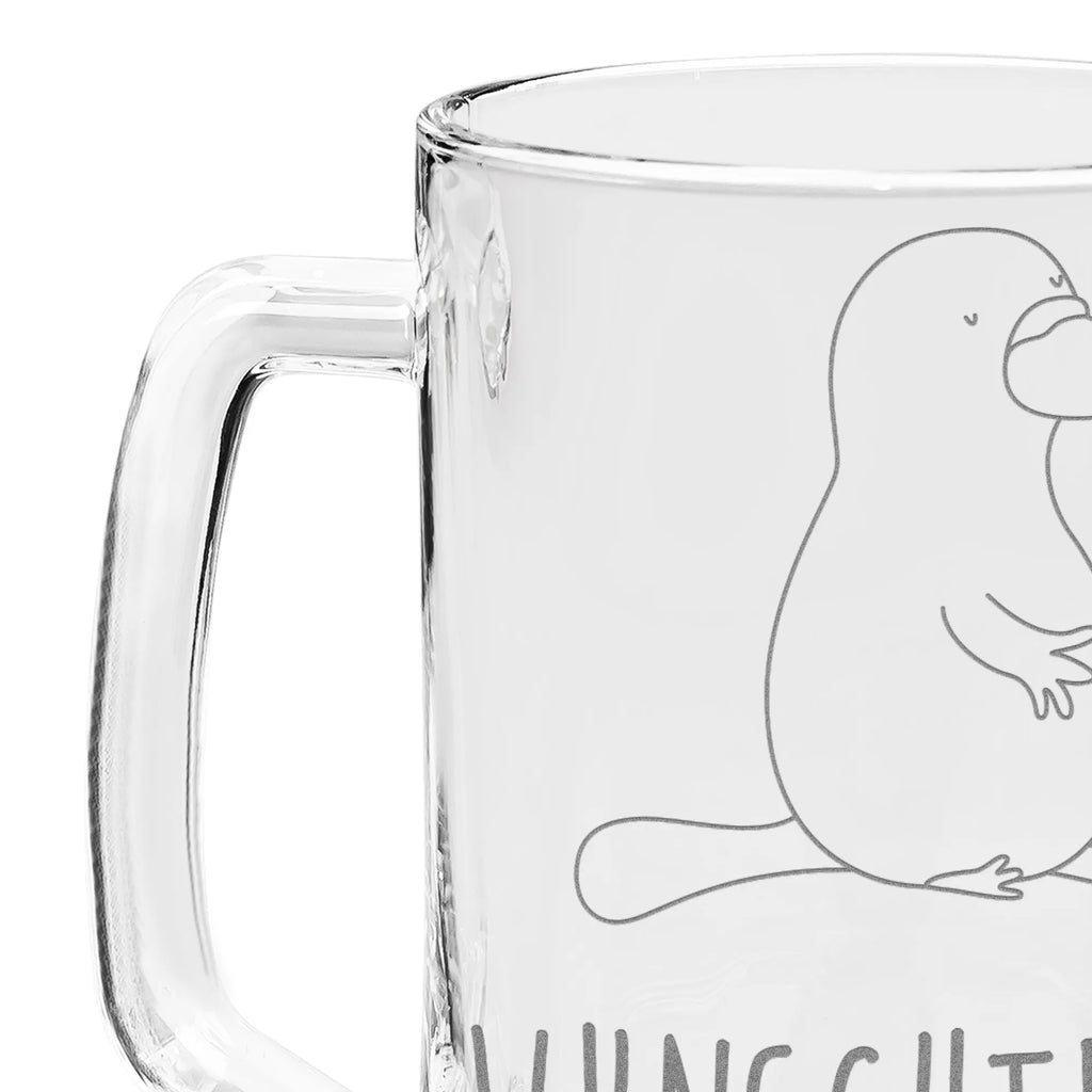 Personalized Engraved Beer Mug platypus courage Seafood, aquatic animals, ocean, sea, fish, shells, corals, reef, whale, narwhal, sea urchin, lobster, platypus, turtle, manatee, crocodile, orca, shrimp, gifts for seafood lovers, water world, underwater animals, underwater world, vacation, deep sea, seafood fans, gift ideas, seafood decoration, seafood posters, Platypus, world trip, office, Raodtrip, training, brave, new start, new beginning, wisdom, courage, motivation, work