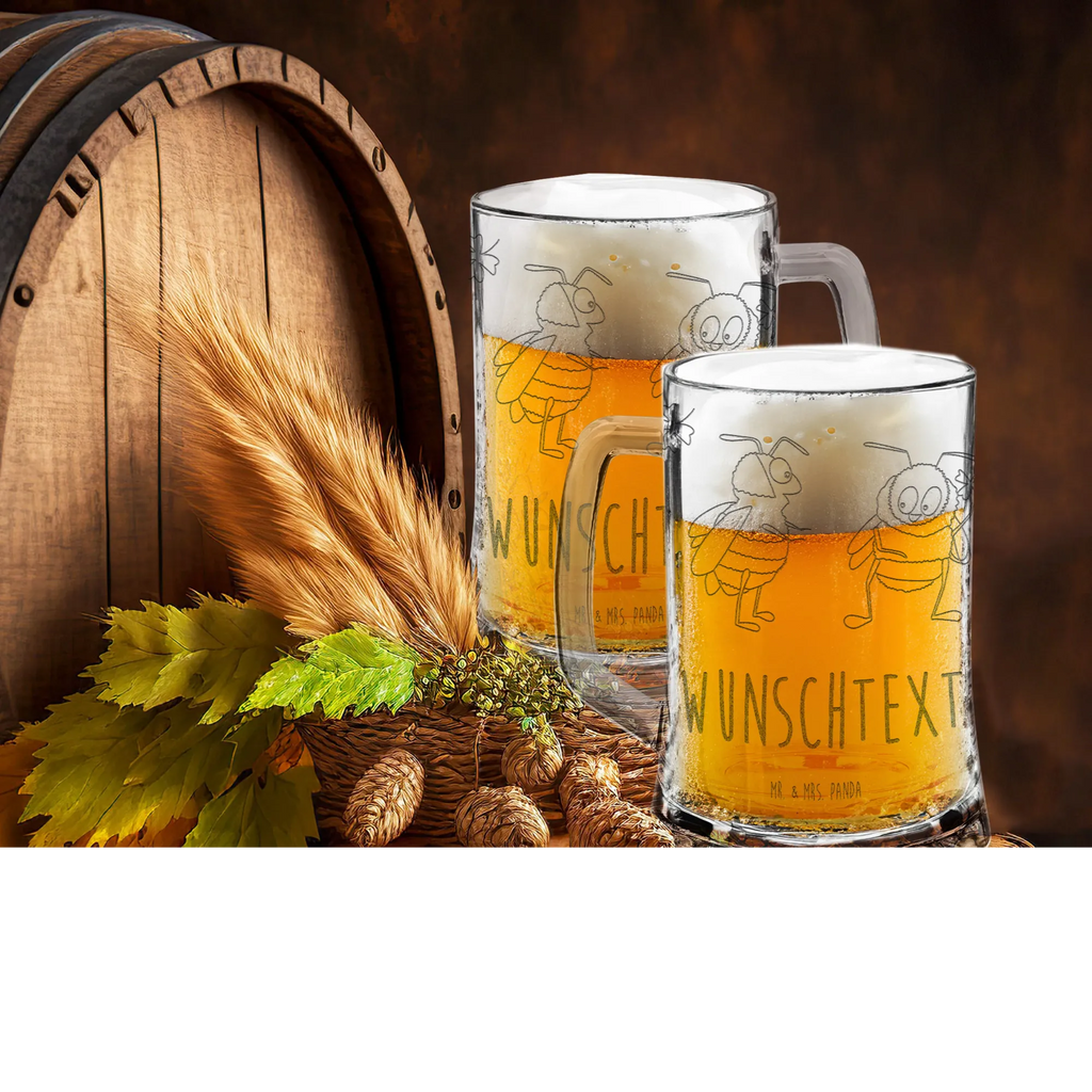 Personalizowany kufel do piwa z grawerem Trzmiele koniczyna Motywy zwierzęce, dobra energia, zabawne powiedzonka, zwierzęta
