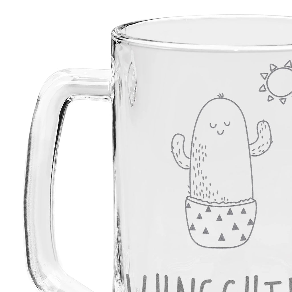 Personalized Engraved Beer Mug cactus Sun cactus, cactuses, plants, cactus plant, small green cactus, sunshine, adultery, gift idea, divorce, sun, girlfriend, new start, happiness, motivation, separation, happy, lovesickness, love cactus love, lovesickness gift