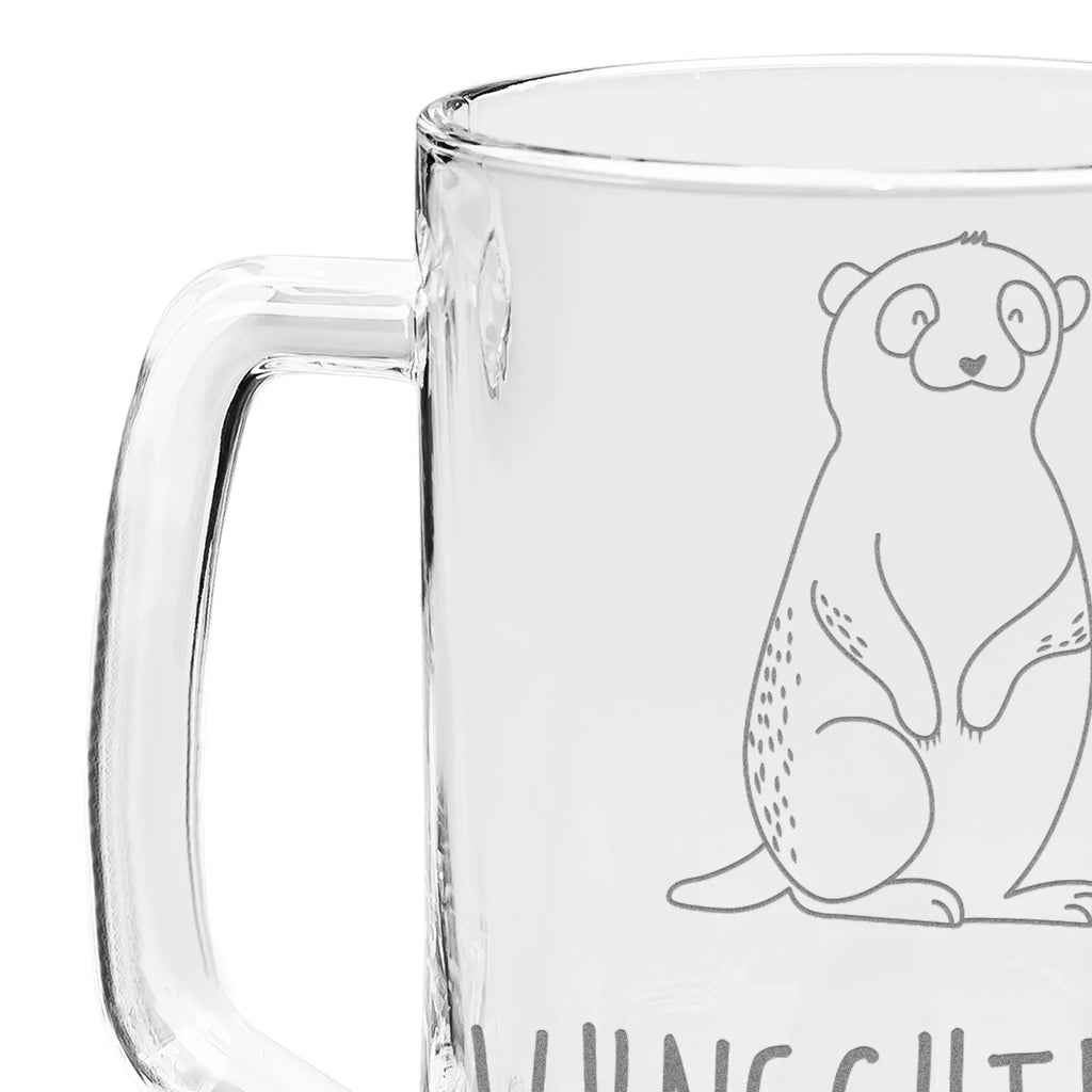Personalizowany kufel do piwa z grawerem Surikatka Afryka, dzikie zwierzęta