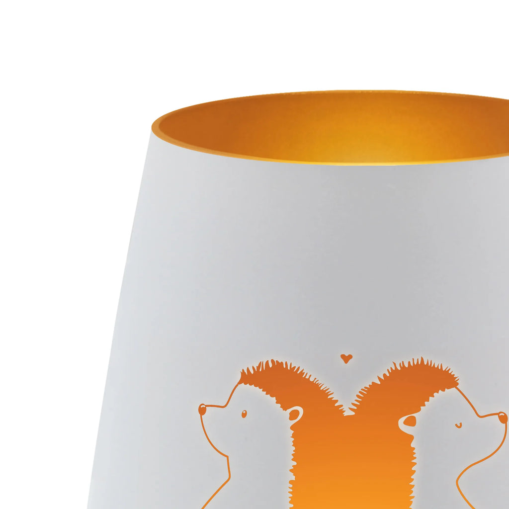 Złota latarenka Jeże trzymające się za łapki Miłość, partner, przyjaciel, przyjaciółka, mąż, żona, wesele, zaręczyny, prośba o rękę, prezent miłosny, rocznica, dzień ślubu