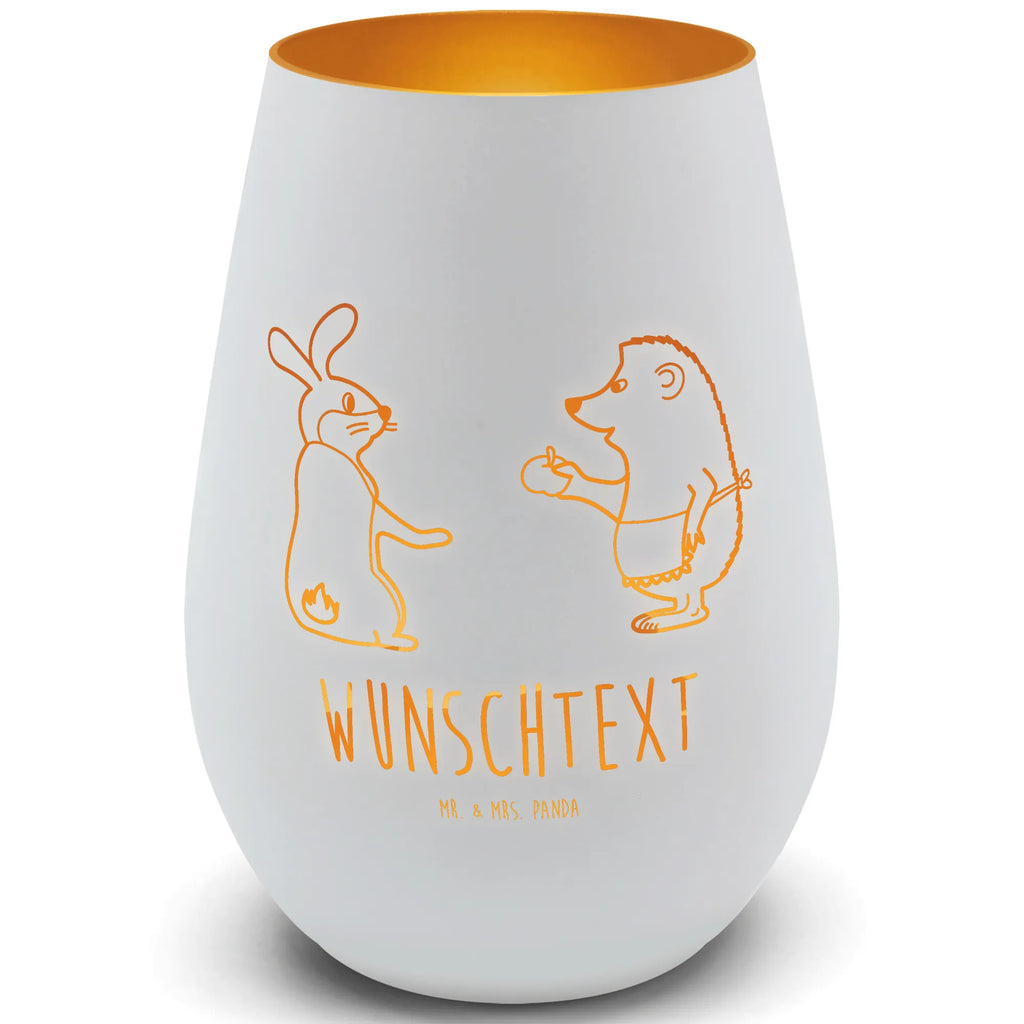 Gold Personalized Lantern Hare Hedgehog small animals, cute, funny, cute animal motives, hand drawn, small world, funny sayings, good mood, happy, gifts, gift ideas, special gifts, animal lover, card, love saying, Hedgehog and hare, hare, romantic saying, pain of separation, heartache, lovesickness gift, Hedgehog, consolation