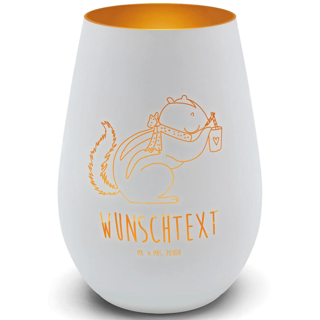 Gold Personalized Lantern Squirrel smoothies small animals, cute, funny, cute animal motives, hand drawn, small world, funny sayings, good mood, happy, gifts, gift ideas, special gifts, animal lover, card, chipmunks, squirrels, weight loss, diet, Green smoothies