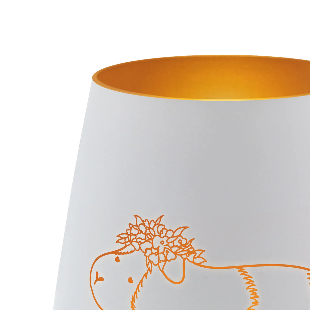 Gold Personalized Lantern Guinea pig wisdom small animals, cute, funny, cute animal motives, hand drawn, small world, funny sayings, good mood, happy, gifts, gift ideas, special gifts, animal lover, card, meerie, wonderland, motivation, wisdom, reality, wonder, saying, Meeries, guinea pig, flower child