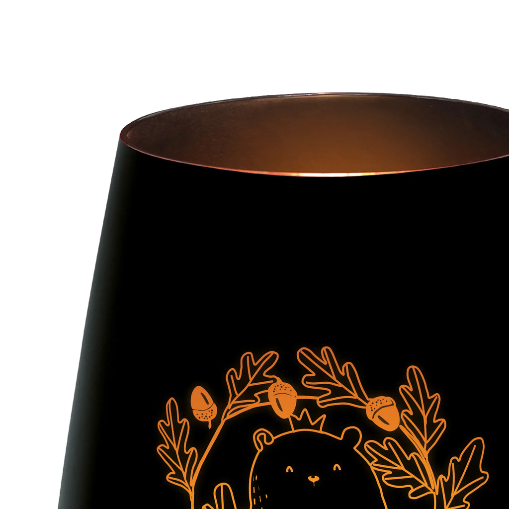 Złoty świecznik spersonalizowany Niedźwiedź król Niedźwiedź, Miś, Pluszowy miś