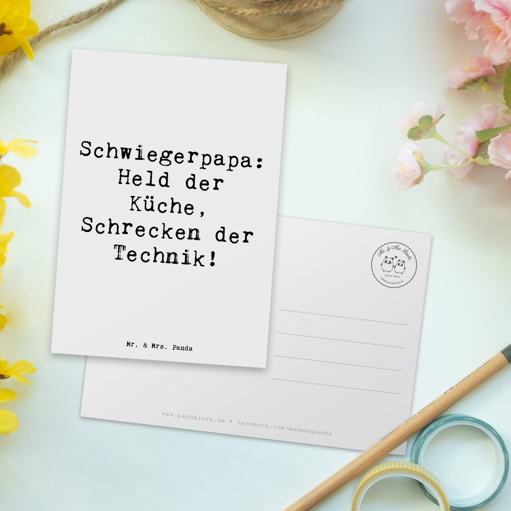 Postkarte Schwiegerpapa Küchenheld Postkarte, Karte, Geschenkkarte, Grußkarte, Einladung, Ansichtskarte, Geburtstagskarte, Einladungskarte, Dankeskarte