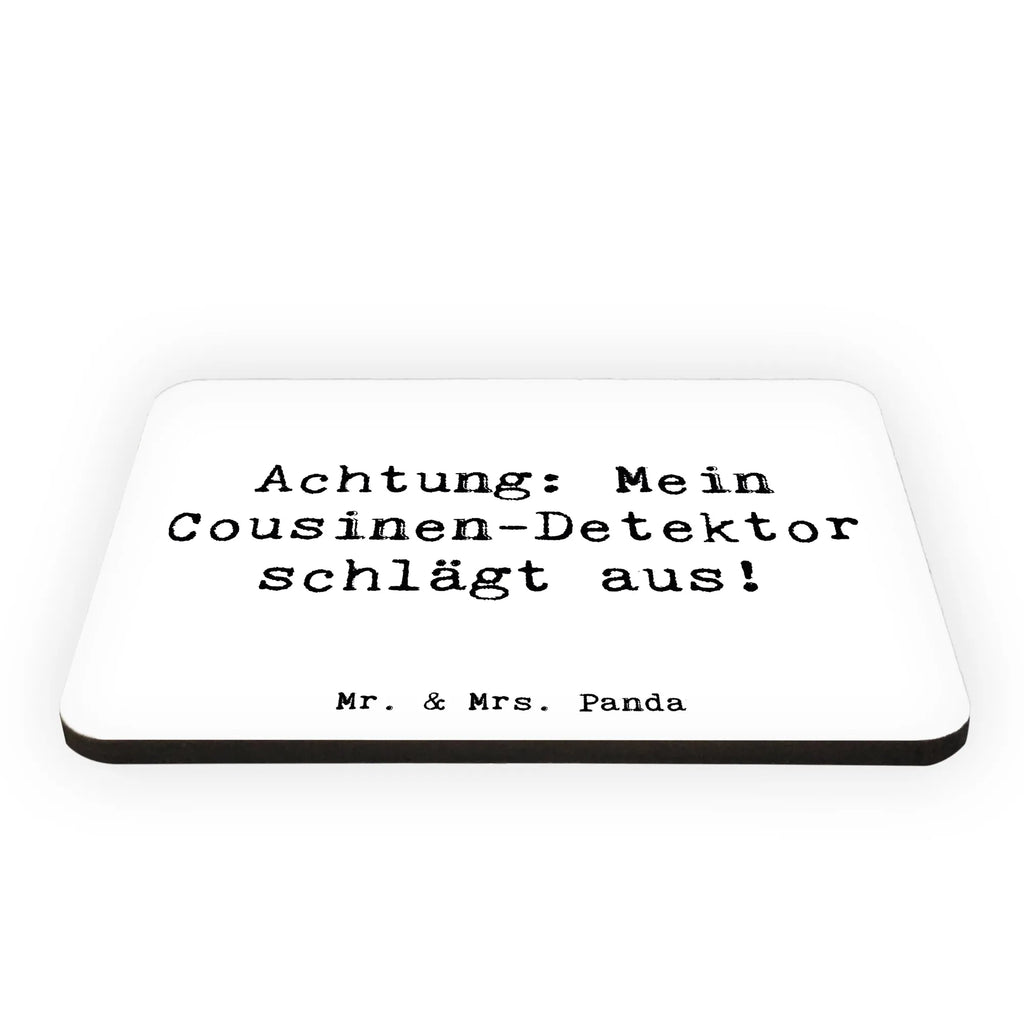Magnet Saying Achtung: Mein Cousinen-Detektor schlägt aus! Kühlschrankmagnet, Pinnwandmagnet, Souvenir Magnet, Motivmagnete, Dekomagnet, Whiteboard Magnet, Notiz Magnet, Kühlschrank Dekoration, Familie, Vatertag, Muttertag, Bruder, Schwester, Mama, Papa, Oma, Opa