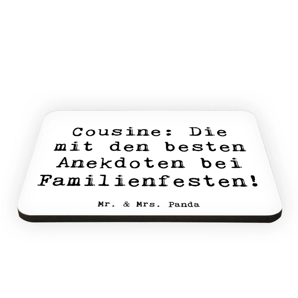 Magnet Saying Cousine: Die mit den besten Anekdoten bei Familienfesten! Kühlschrankmagnet, Pinnwandmagnet, Souvenir Magnet, Motivmagnete, Dekomagnet, Whiteboard Magnet, Notiz Magnet, Kühlschrank Dekoration, Familie, Vatertag, Muttertag, Bruder, Schwester, Mama, Papa, Oma, Opa