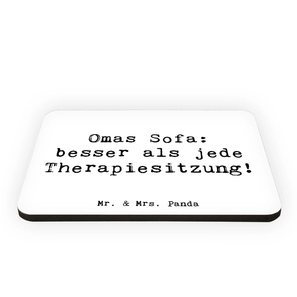 Magnet Saying Omas Sofa: besser als jede Therapiesitzung! Kühlschrankmagnet, Pinnwandmagnet, Souvenir Magnet, Motivmagnete, Dekomagnet, Whiteboard Magnet, Notiz Magnet, Kühlschrank Dekoration, Familie, Vatertag, Muttertag, Bruder, Schwester, Mama, Papa, Oma, Opa