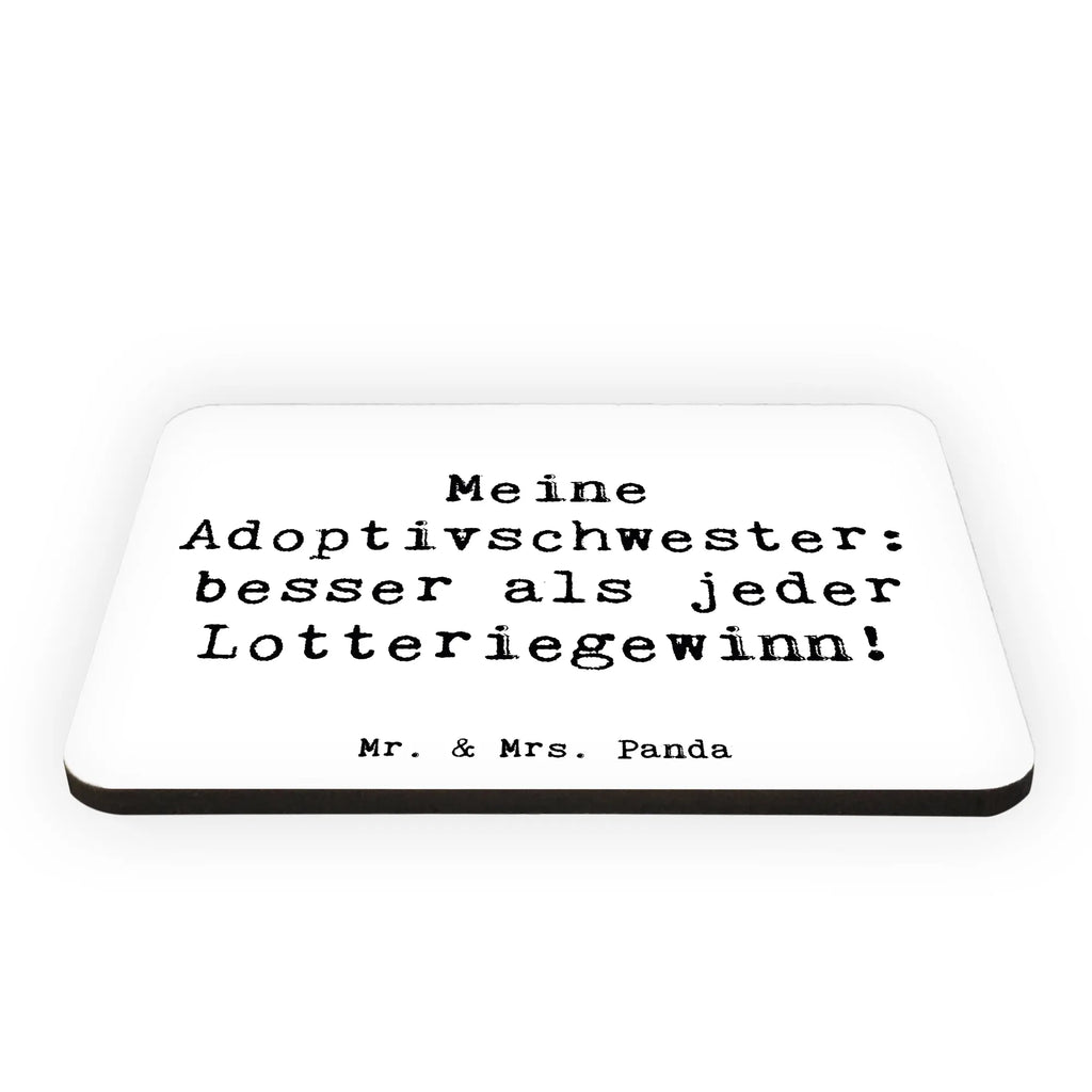 Magnet Saying Meine Adoptivschwester: besser als jeder Lotteriegewinn! Kühlschrankmagnet, Pinnwandmagnet, Souvenir Magnet, Motivmagnete, Dekomagnet, Whiteboard Magnet, Notiz Magnet, Kühlschrank Dekoration, Familie, Vatertag, Muttertag, Bruder, Schwester, Mama, Papa, Oma, Opa