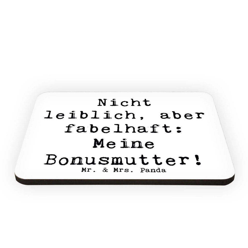 Magnet Saying Nicht leiblich, aber fabelhaft: Meine Bonusmutter! Kühlschrankmagnet, Pinnwandmagnet, Souvenir Magnet, Motivmagnete, Dekomagnet, Whiteboard Magnet, Notiz Magnet, Kühlschrank Dekoration, Familie, Vatertag, Muttertag, Bruder, Schwester, Mama, Papa, Oma, Opa