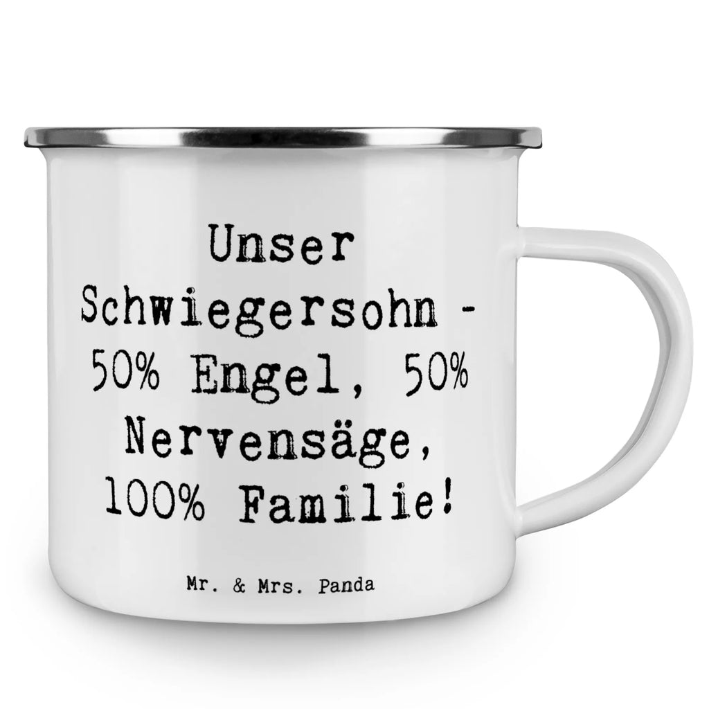 Camping Emaille Tasse Spruch Unser Schwiegersohn. 50% Engel, 50% Nervensäge, 100% Familie! Outdoor Becher, Blechtassen, Campingbecher, Metalltasse für Camping, Outdoor Tasse, Emaille Tasse Camping, Camping Becher, Campingtassen, Metall Tasse, Emaille Tassen, Emaille Tasse, Emaille Becher, Emaille Campingbecher, Emailletasse, Blechtasse, Camping Becher Edelstahl, Camping Tasse Metall, Tasse Emaille, Emaille Becher Camping, Blechtasse Outdoor, Metalltasse, Tasse Camping, Emaille Trinkbecher, Camping Tassen Emaille, Edelstahl Trinkbecher, Kaffee Blechtasse, Camping Tassen, Trinkbecher, Camping Tasse Emaille, Campingtasse, Familie, Vatertag, Muttertag, Bruder, Schwester, Mama, Papa, Oma, Opa