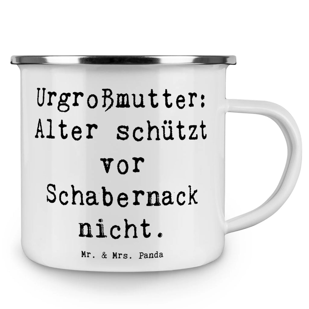 Camping Emaille Tasse Spruch Urgroßmutter Schabernack Becher, Reisebecher, Campingtasse, Kaffeetasse, emaillebecher, Kaffeebecher, wandertasse, reisetasse, Tasse, Pott, Teebecher, Blechtasse, Metalltasse, Teetasse, wanderbecher, Emailletasse, becher emaille, Tasse Emaille, Emaille Tasse, Emaille Becher, blechbecher, Trinkbecher, Campingbecher, metallbecher, Muttertag, Vatertag, Mama, Papa, Oma, Opa, Familie, Schwester, Bruder