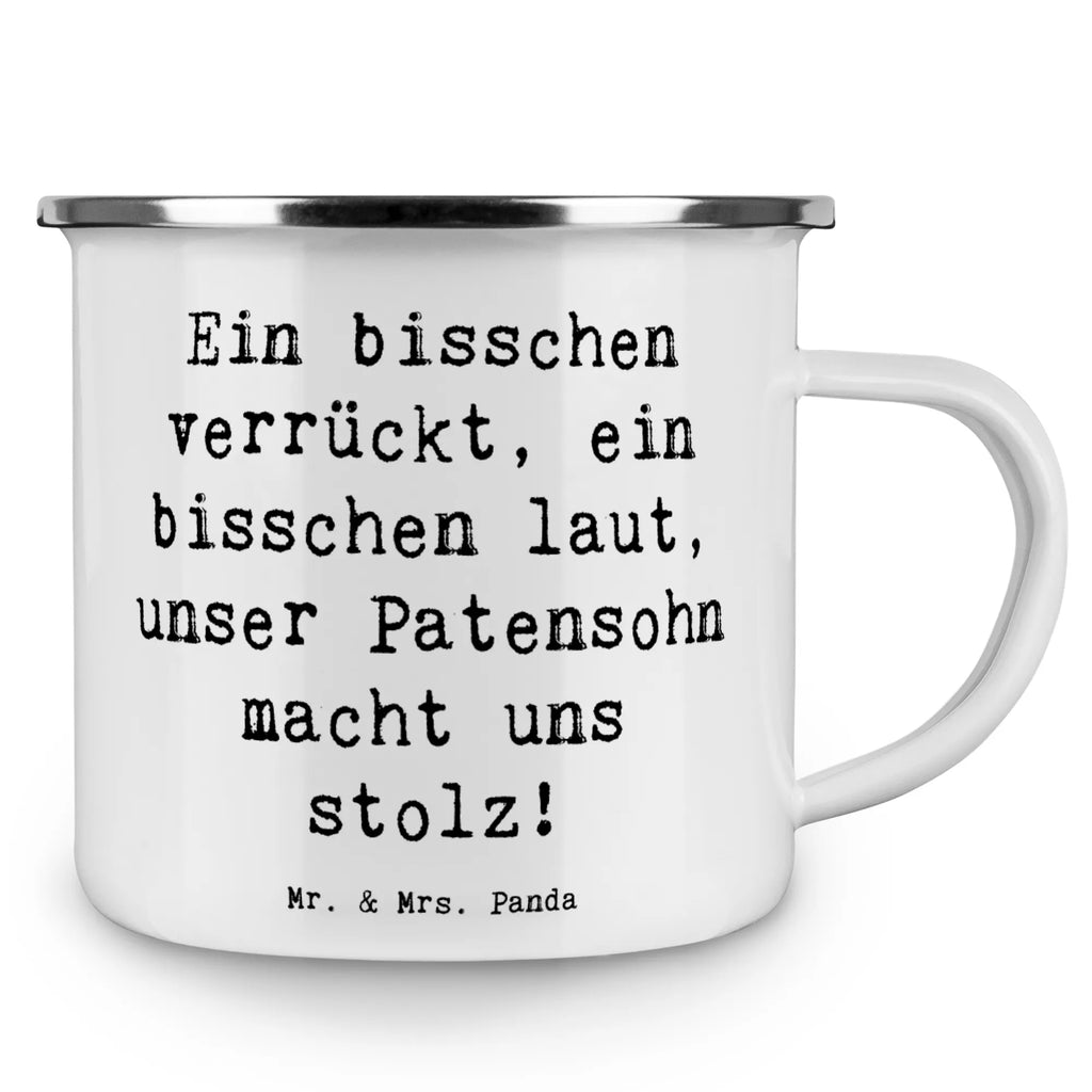 Enamel camping mug Saying Ein bisschen verrückt, ein bisschen laut, unser Patensohn macht uns stolz! Blechtasse, Trinkbecher, Camping Tassen Emaille, Campingtassen, Campingbecher, Emaille Tassen, Emailletasse, Outdoor Tasse, Metalltasse, Emaille Tasse, Tasse Emaille, Blechtassen, Metalltasse für Camping, Camping Becher, Camping Tasse Metall, Metall Tasse, Camping Becher Edelstahl, Blechtasse Outdoor, Kaffee Blechtasse, Camping Tassen, Emaille Becher Camping, Camping Tasse Emaille, Edelstahl Trinkbecher, Emaille Tasse Camping, Emaille Trinkbecher, Emaille Campingbecher, Emaille Becher, Tasse Camping, Outdoor Becher, Campingtasse, Familie, Vatertag, Muttertag, Bruder, Schwester, Mama, Papa, Oma, Opa