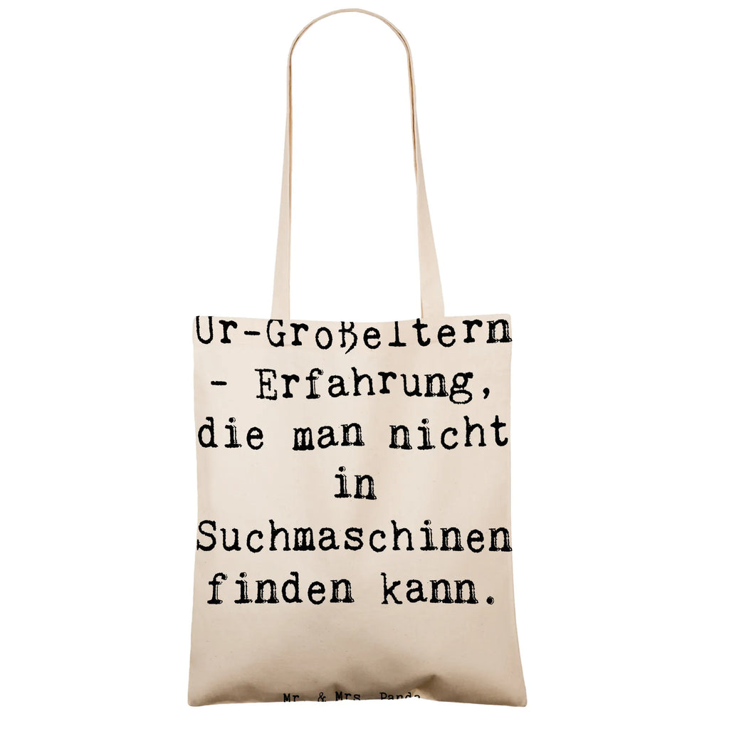 Tote bag Saying Ur-Großeltern - Erfahrung, die man nicht in Suchmaschinen finden kann. Beuteltasche, Beutel, Einkaufstasche, Jutebeutel, Stoffbeutel, Tasche, Shopper, Umhängetasche, Strandtasche, Schultertasche, Stofftasche, Tragetasche, Badetasche, Jutetasche, Einkaufstüte, Laptoptasche, Familie, Vatertag, Muttertag, Bruder, Schwester, Mama, Papa, Oma, Opa