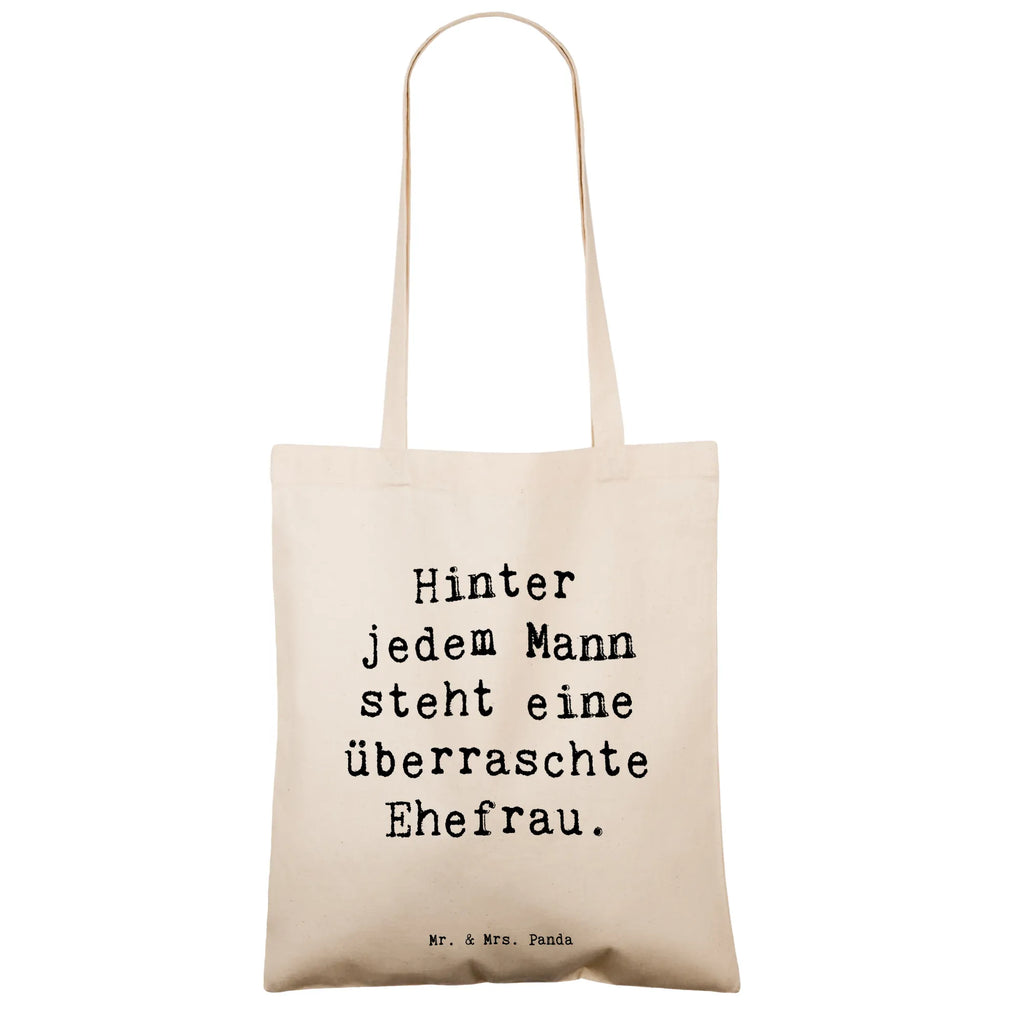 Tragetasche Spruch Überraschte Ehefrau Beuteltasche, Beutel, Einkaufstasche, Jutebeutel, Stoffbeutel, Tasche, Shopper, Umhängetasche, Strandtasche, Schultertasche, Stofftasche, Tragetasche, Badetasche, Jutetasche, Einkaufstüte, Laptoptasche, Familie, Vatertag, Muttertag, Bruder, Schwester, Mama, Papa, Oma, Opa