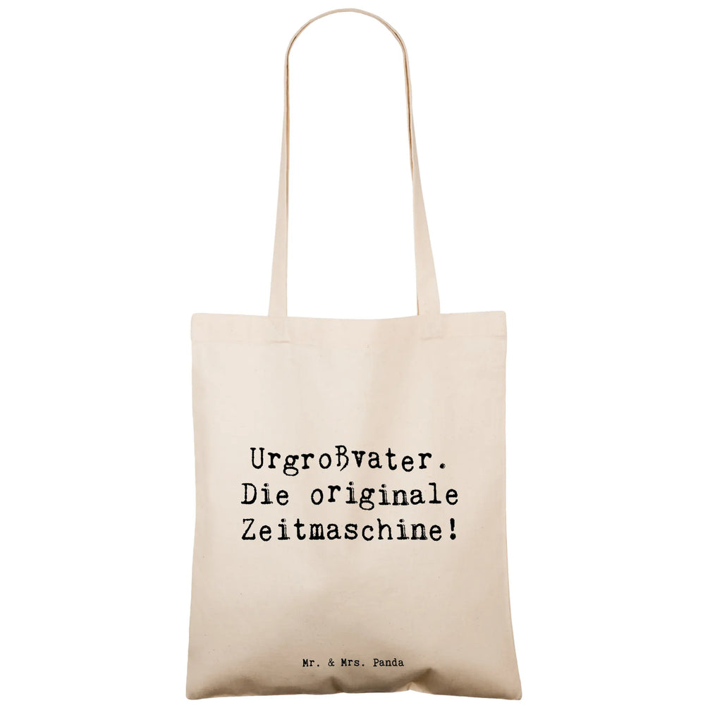 Tragetasche Spruch Urgroßvater Zeitmaschine Beuteltasche, Beutel, Einkaufstasche, Jutebeutel, Stoffbeutel, Tasche, Shopper, Umhängetasche, Strandtasche, Schultertasche, Stofftasche, Tragetasche, Badetasche, Jutetasche, Einkaufstüte, Laptoptasche, Familie, Vatertag, Muttertag, Bruder, Schwester, Mama, Papa, Oma, Opa