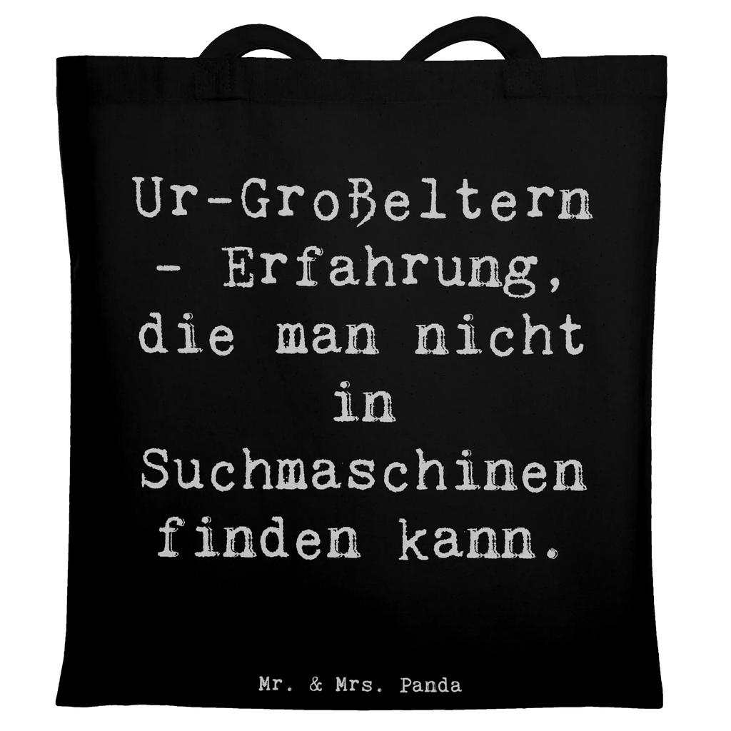 Tote bag Saying Ur-Großeltern - Erfahrung, die man nicht in Suchmaschinen finden kann. Beuteltasche, Beutel, Einkaufstasche, Jutebeutel, Stoffbeutel, Tasche, Shopper, Umhängetasche, Strandtasche, Schultertasche, Stofftasche, Tragetasche, Badetasche, Jutetasche, Einkaufstüte, Laptoptasche, Familie, Vatertag, Muttertag, Bruder, Schwester, Mama, Papa, Oma, Opa