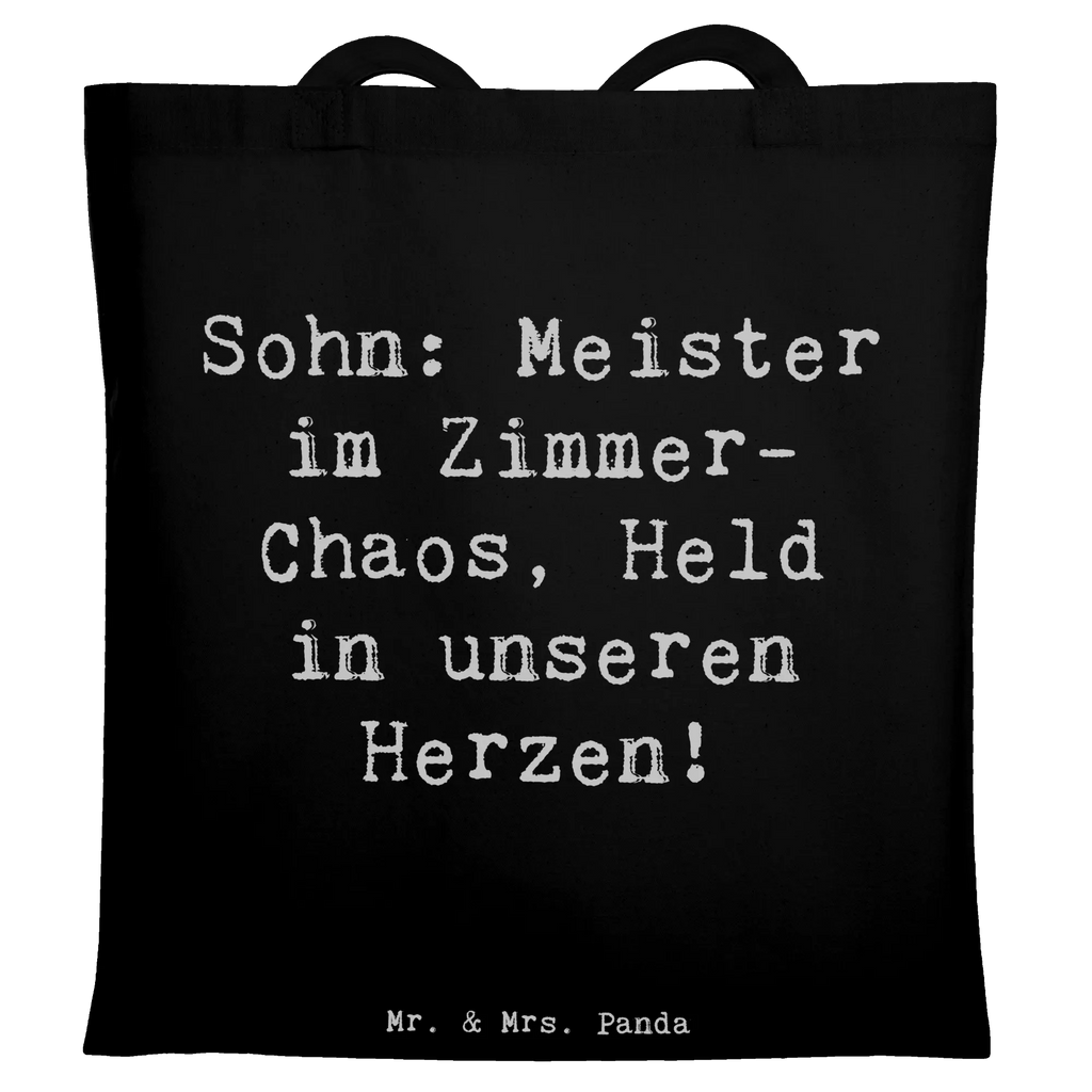 Tragetasche Spruch Sohn Chaosheld Beuteltasche, Beutel, Einkaufstasche, Jutebeutel, Stoffbeutel, Tasche, Shopper, Umhängetasche, Strandtasche, Schultertasche, Stofftasche, Tragetasche, Badetasche, Jutetasche, Einkaufstüte, Laptoptasche, Familie, Vatertag, Muttertag, Bruder, Schwester, Mama, Papa, Oma, Opa