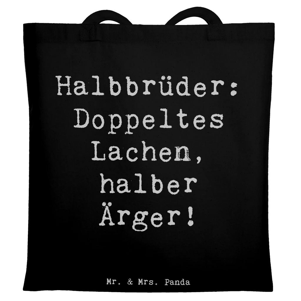 Tragetasche Spruch Halbbruder Lachen Beuteltasche, Beutel, Einkaufstasche, Jutebeutel, Stoffbeutel, Tasche, Shopper, Umhängetasche, Strandtasche, Schultertasche, Stofftasche, Tragetasche, Badetasche, Jutetasche, Einkaufstüte, Laptoptasche, Familie, Vatertag, Muttertag, Bruder, Schwester, Mama, Papa, Oma, Opa