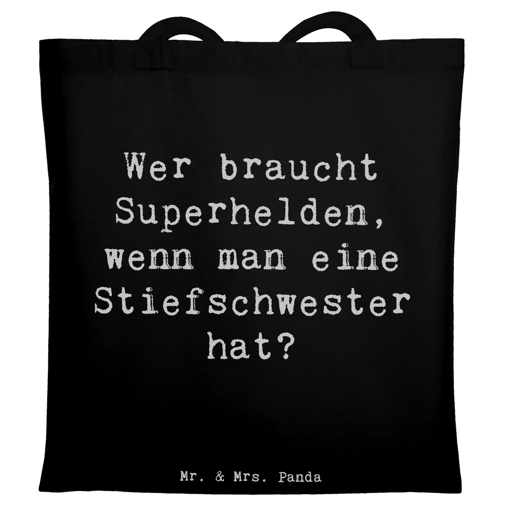 Tragetasche Spruch Stiefschwester Heldin Beuteltasche, Beutel, Einkaufstasche, Jutebeutel, Stoffbeutel, Tasche, Shopper, Umhängetasche, Strandtasche, Schultertasche, Stofftasche, Tragetasche, Badetasche, Jutetasche, Einkaufstüte, Laptoptasche, Familie, Vatertag, Muttertag, Bruder, Schwester, Mama, Papa, Oma, Opa