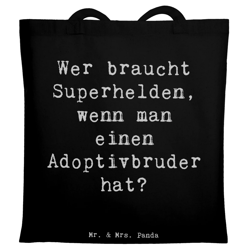 Tragetasche Spruch Held Adoptivbruder Beuteltasche, Beutel, Einkaufstasche, Jutebeutel, Stoffbeutel, Tasche, Shopper, Umhängetasche, Strandtasche, Schultertasche, Stofftasche, Tragetasche, Badetasche, Jutetasche, Einkaufstüte, Laptoptasche, Familie, Vatertag, Muttertag, Bruder, Schwester, Mama, Papa, Oma, Opa