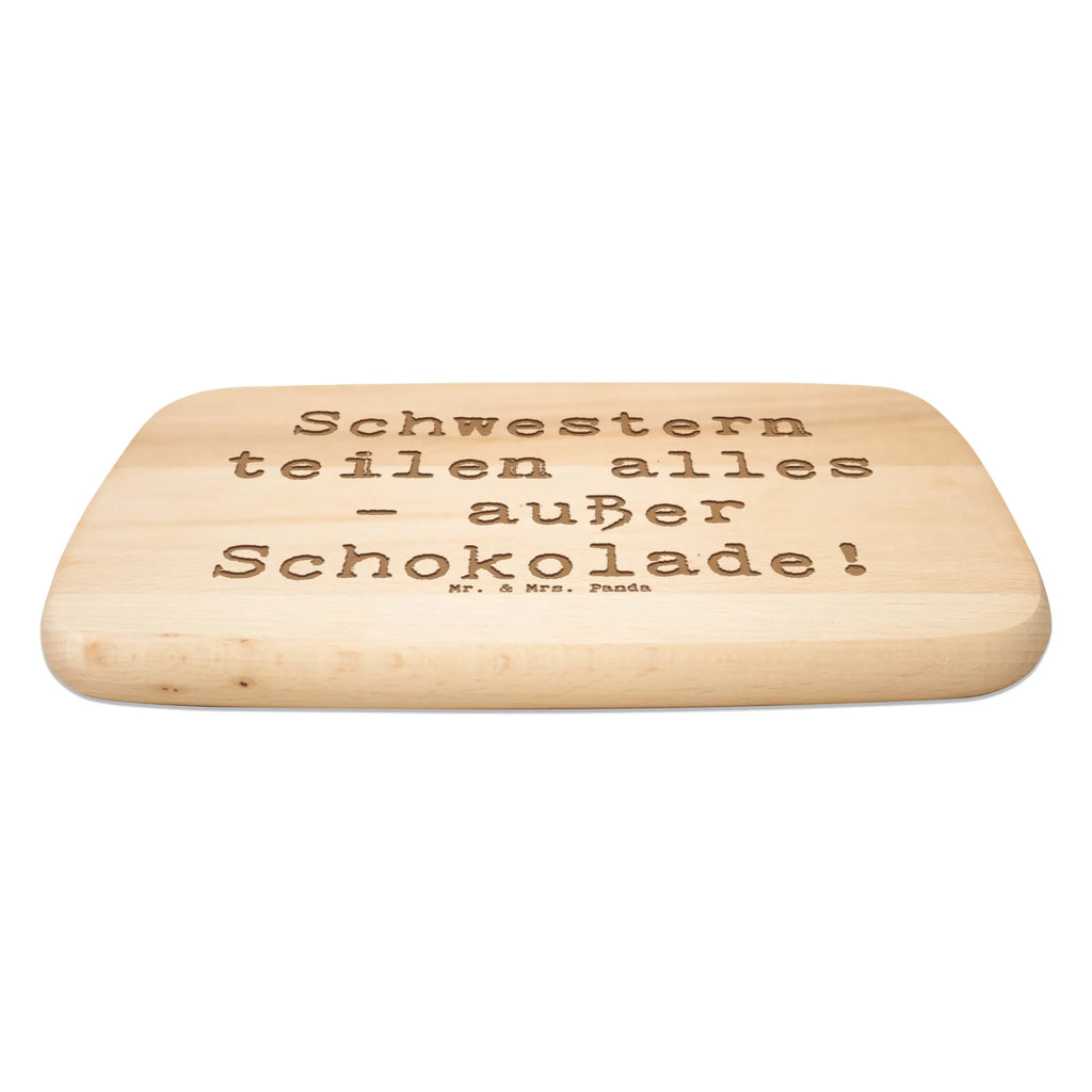 Serving board Saying Schwestern teilen alles, außer Schokolade! breakfast board, Board, cutting board, Family, Father's Day, Mother's Day, brother, sister, Mom, Dad