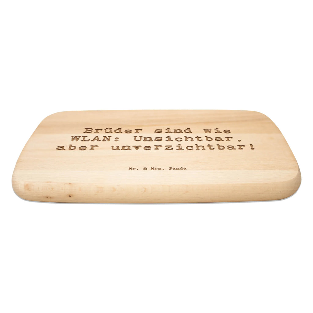 Śniadaniowa deska Przysłowie Brüder sind wie WLAN: Unsichtbar, aber unverzichtbar! Rodzina, Dzień Ojca, Dzień Matki, brat, siostra, mama, tata, babcia, dziadek